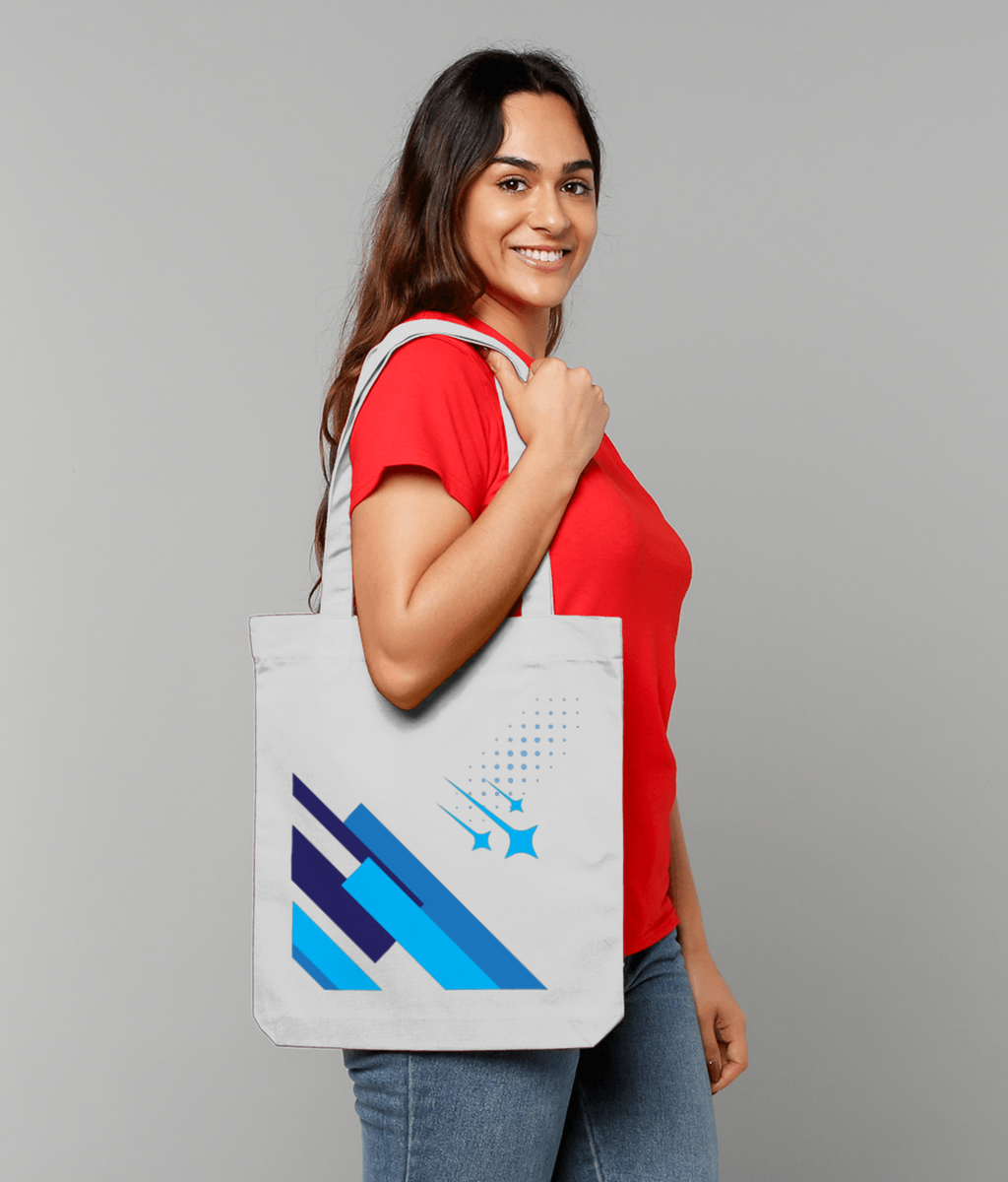Falling Stars Abstract Shapes Tote Bag v1