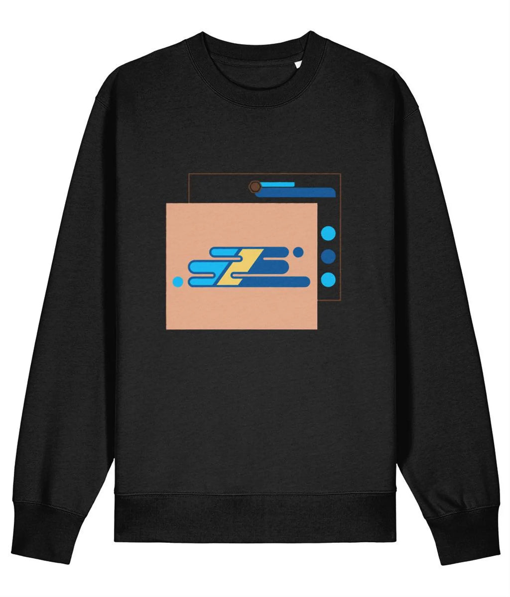 Abstract Shapes v1 Unisex Organic Cotton Pullover Sweatshirt